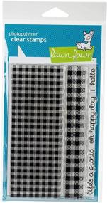 img 1 attached to 🌼 Lawn Fawn Clear Stamps - Gingham Backdrops (LF847): A charming addition to your crafting collection!