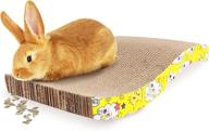 sungrow rabbit scratcher board: curved wave design for optimum scratching satisfaction - 1 piece per pack logo