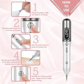 img 1 attached to 💁 Convenient and Versatile Portable Beauty Equipment: USB Charging, 10 Replaceable Needles, 9 Adjustable Levels - Silver
