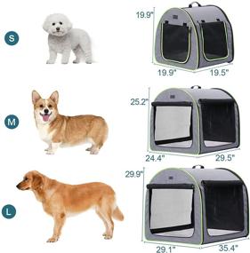 img 3 attached to 🐾 Travel Soft Kennel: Petsfit Portable and Collapsible Dog Crate for Pet Owners