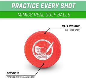 img 3 attached to 🏌️ GoSports Foam Golf Practice Balls - Authentic Feel and Controlled Flight - Soft for Effective Indoor or Outdoor Training - Select from 16 Pack or 64 Pack