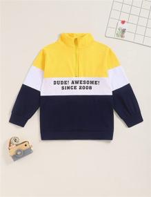 img 2 attached to Clothes Gradient Pullover Sweatshirt Elasticized Boys' Clothing and Clothing Sets