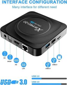 img 3 attached to Android TV Box 11.0: 8K Media Player with 8GB RAM, 64GB ROM, and RK3566 Quad-Core Processor - Dual-Band WiFi, BT 4.2, 3D, H.265 - Includes Remote Control