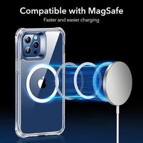 img 2 attached to ESR Alliance Series Case for iPhone 12 Pro Max with HaloLock Magnetic Wireless Charging, 10FT Drop Tested, Full-Body Hybrid Protection, 2 Tempered Glass Screen Protectors (Clear)