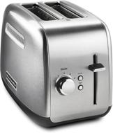 🍞 kitchenaid kmt2115sx: premium brushed stainless steel toaster for stylish kitchens логотип