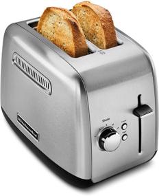 img 1 attached to 🍞 KitchenAid KMT2115SX: Premium Brushed Stainless Steel Toaster for Stylish Kitchens