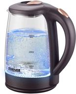stariver electric glass kettle 2l – premium hot water tea kettle with led, auto shut-off, and boil-dry protection – stainless steel inner lid – customer reviews & image logo