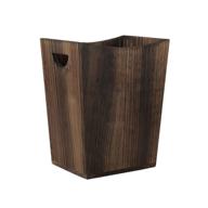 rustic small wood trash can wastebasket with handle for bathroom, bedroom, kitchen, home, office - mooace logo