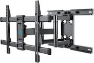 📺 max vesa 600x400mm full motion tv wall mount bracket for 37-80 inch tvs oled, qled, 4k flat curved screen, dual articulating swivel tilt, holds up to 110lbs, extended slide studs 16”-24” by pipishell logo