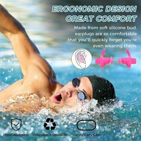 img 1 attached to 🏊 SEBELZY Swimming Ear Plugs: Stay Protected with Multi-Color Comfort