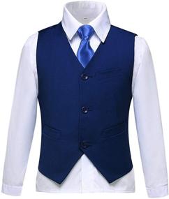 img 3 attached to 🎩 Timeless Elegance for Your Little Gentleman: Tuxedo Toddler Bearer Outfit Dresswear for Boys' Clothing