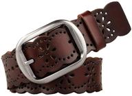 👗 jasgood women's genuine cowhide leather accessories for stylish belts logo