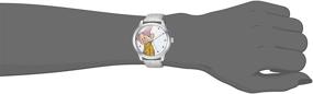 img 3 attached to 🍎 DISNEY Women's Snow White Watch: Grey Leather-Synthetic Strap, Model WDS000352