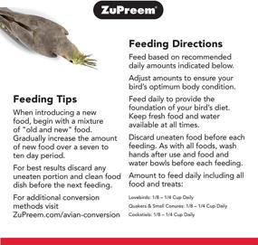 img 4 attached to 🐦 ZuPreem Smart Selects Everyday Feeding Bird Food for Medium Birds - Perfect for Cockatiels, Quakers, Lovebirds, and Small Conures