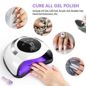 img 1 attached to 💅 Easkep УФ-лампа для ногтей с LED - 120 Вт УФ-свет для гель-лака: быстрая, профессиональная и портативная сушка ногтей с автоматическим сенсором