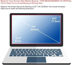 img 3 attached to 🖥️ 16:9 Aspect Ratio Laptop Glass Screen Protector with Lifetime Risk-Free Replacement - Includes Large Cleaning Cloth for All Brands