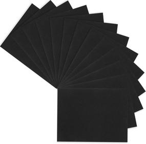 img 4 attached to Versatile 50 Sheets of 3mm Craft Foam - Black EVA Foam Paper in 8x12 Inches - Ideal for Collages, Scrapbooks, Kids Classroom, Parties, Artwork, and DIY Projects