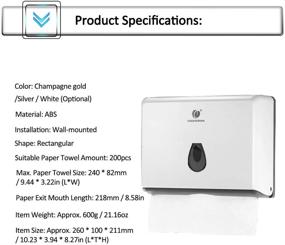 img 3 attached to 🧻 BBX Lephsnt CHUANGDIAN Wall Mountable Dispenser for Janitorial and Sanitation Supplies