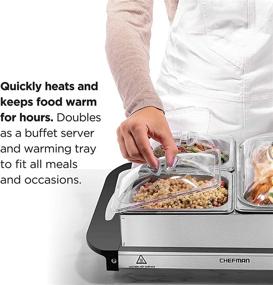 img 3 attached to 🔥 Efficiently Warm With Chefman Electric Buffet Server: The Perfect Solution for Your Food Buffets