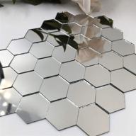 hexagonal mirror mosaic pieces projects logo