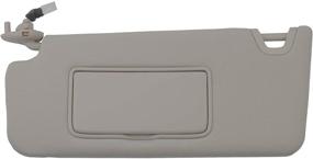 img 4 attached to 🌞 Dasbecan Gray Left Driver Side Sun Visor with Light for Honda Accord 2008-2011 | Replaces 83280-TA5-A51ZA 83280TA5A51ZA