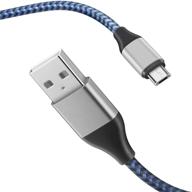 🔌 tpltech нейлоновый кабель micro usb длиной 10 футов в упаковке 2 шт. - быстрая зарядка для lg k50 k40 s/k30/k20/k20 plus/k20 v/k10/k7/v10,q6 g4 g3,lg stylus 3/stylo 3 plus/stylo 2,lg q60,lg w30 и другие - совместим со смартфонами на android. логотип