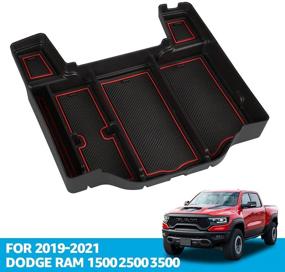 img 4 attached to 🚗 Органайзер для центральной консоли Dodge RAM 1500 2500 3500: эффективная коробка для хранения подлокотника для аксессуаров моделей 2019-2021.