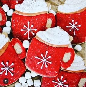 img 1 attached to 🍪 Кружка для кофе от пекарни Flour Box Bakery, от Ann Clark Cookie Cutters, 4 дюйма.