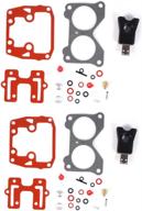 🔧 cqyd carburetor repair kit 18-7046 439076 with float for johnson evinrude twin carb - v4 85-140 hp: reliable rebuild solution logo