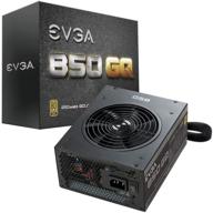 💡 evga 850 gq 850w power supply: 80+ gold, semi-modular, eco mode, 5-year warranty - model 210-gq-0850-v1 logo