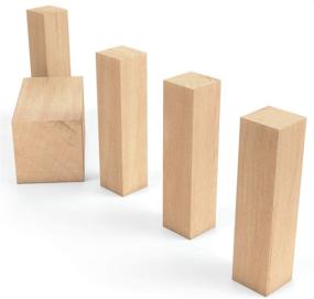 img 1 attached to 🌳 Arteza Basswood Carving Blocks Set - 5 Pieces for Carving, Crafting, and Whittling