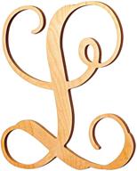 🌿 незаконченная деревянная одиночная монограмма "l" от unfinishedwoodco размером 19,5 дюйма: раскройте свою творческую натуру с этой незаконченной деревянной буквой. логотип