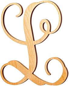 img 4 attached to 🌿 19.5-Inch UNFINISHEDWOODCO Single Vine Monogram Letter 'L': Unleash Your Creativity with this Unfinished Wood Letter