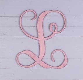 img 2 attached to 🌿 19.5-Inch UNFINISHEDWOODCO Single Vine Monogram Letter 'L': Unleash Your Creativity with this Unfinished Wood Letter