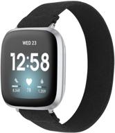 stylish elastic band compatible with fitbit versa 3 and fitbit sense - designed for fashionable men and women logo