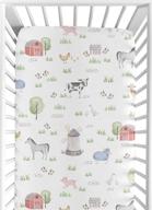 🎨 watercolor farmhouse animals crib sheet for baby or toddler bed - sweet jojo designs logo