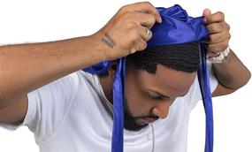 img 2 attached to 🧢 Premium Silky Durag Wave Cap - Satin Dorag for Men and Women, 360 Waves