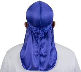 img 1 attached to 🧢 Premium Silky Durag Wave Cap - Satin Dorag for Men and Women, 360 Waves