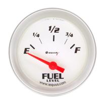 📈 equus 8361 fuel level gauge, 2-inch white with aluminum bezel – accurate fuel monitoring logo