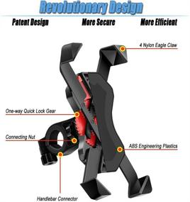 img 3 attached to 🚲 Bike Phone Mount: Aikzik Motorcycle Holder for Phone Xs Max XR X 8 7 6 Plus, Samsung S10 9 8, Google Pixel & More (3.5" to 6.5")