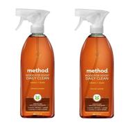 🌲 method daily cleaner spray, wood for good - 28 oz - 2 pk: convenient and effective wood cleaning solution logo