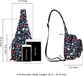 img 2 attached to Crossbody Shoulder Backpack Outdoor Casual Outdoor Recreation for Camping & Hiking