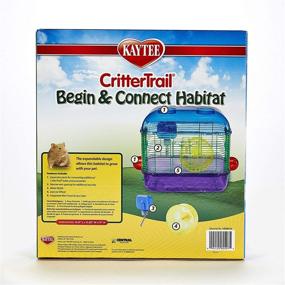 img 2 attached to 🐹 Kaytee Multicolor Small Critter Trail Begin and Connect Habitat - perfect for Hamsters