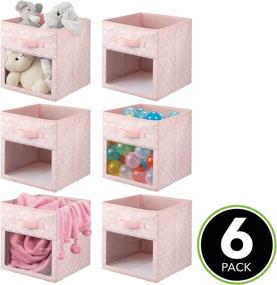 img 3 attached to 🏠 Easy View Kids' Home Store MDesign Fabric Storage Organizer