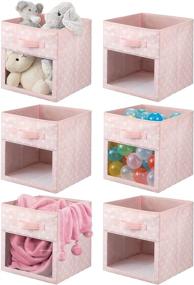 img 4 attached to 🏠 Easy View Kids' Home Store MDesign Fabric Storage Organizer