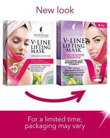 img 3 attached to 👩 5pcs Double Chin Reducer V Line Lifting Mask - Slimming Strap for V-Shaped Lift & Contour, Neck & Chin Tightening, Firming - Chin Up Patch with V Up Lift Tape