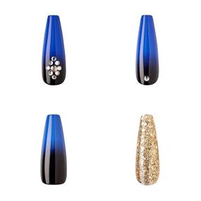 img 3 attached to 💅 Get Glam with KISS GoldFinger Bloody Queen Press-On Nails - Limited Edition X-Long (GL02X)