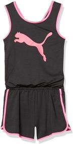img 3 attached to PUMA Girls Romper Black Heather