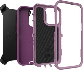 img 2 attached to OtterBox Defender Series SCREENLESS Edition Case For IPhone 13 Pro (ONLY) - Happy Purple