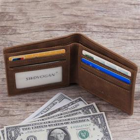 img 1 attached to 🎁 Personalized Engraved Leather Men's Accessories: Anniversary Gift Ideas for Boyfriend - Wallets, Card Cases & Money Organizers